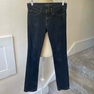 J Brand Faded Black Stretch Denim Straight Leg Jeans Size 26